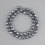 Намистини Терагерц гранована кулька, діаметр 8мм+-, довжина 38см+- на нитці