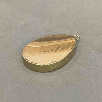 Кулон от пейзажна яшма 4,5×3,3 см