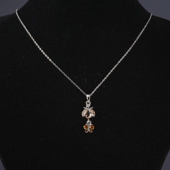 Висулка на синджир във формата на Божията калинка, дължина 55 см, дължина на медальона 3,5 см