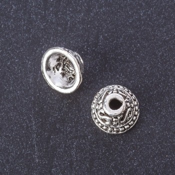 Фурнитура Крайник, метален цвят „сребро“, диаметър 11 мм, d2-7 мм, d3.5 мм, фас. 20 г. ±10 (±) бр.