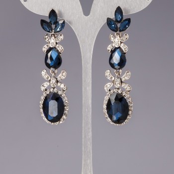 Обеци с кристали «Милиде»