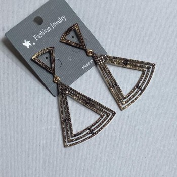 Дълги вечерни обеци, дължина 6,5 см