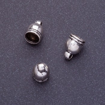 Крайник за фурнитура, дължина 11×7,5 мм, d2-5 мм, d3-1,5 мм, цвят сребро, фас. 20 г ± 25 бр