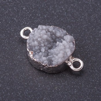 Конектор «Сив сняг» метален цвят «сребро» L1 мм, диаметър 14 мм пластмаса