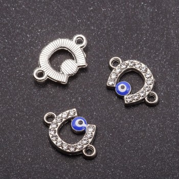 Фурнитура конектор подкова 17×11 мм, фас. 3 бр