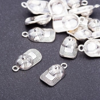 Висулка-фурнитура „Кепка“, диаметър 10 мм, дължина 19 мм, отвор Ø 3 мм, фасовка 20 г. ± 15 бр.