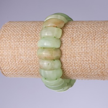 Гривна от оникс, ланка 21×9 мм на ластик