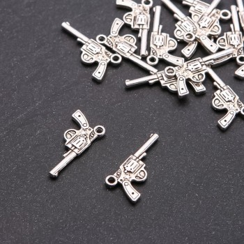 Фурнитура висулка Наган, диаметър 1,8 мм, дължина 24×12 мм, фас. 20 г. ± 16 бр.