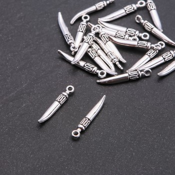 Висулка фурнитура Клинок d2, 5 мм, дължина 26×4 мм, фасон 20 г. + - 21 бр.