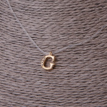 Кулон с диаметър 9 мм на невидим силиконов шнур, дължина 39–44 см