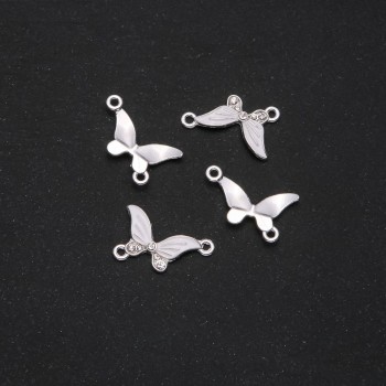 Фурнитура Конектор Пеперуда бяла емайл 24×12 мм фас. 4 бр.