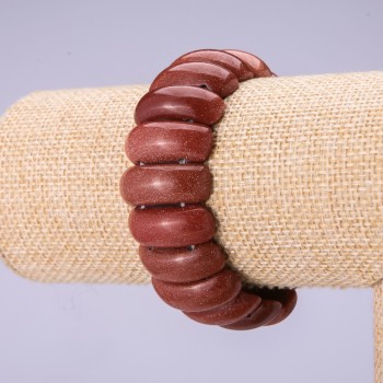 Браслет авантюрин «Златен пясък» ланка 24,5 × 9,5 мм