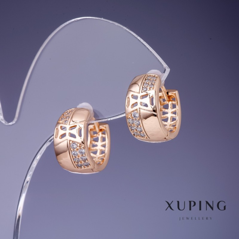 Обеци Xuping 15х8мм „позлата 18K“
