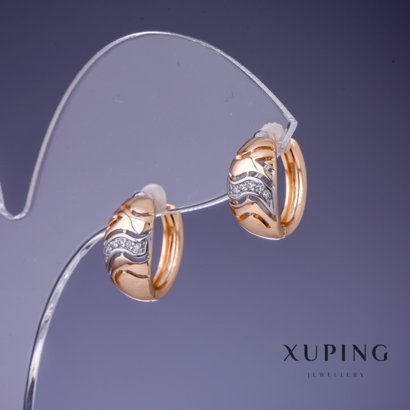 Обeци Xuping 7х14мм позлата 18К