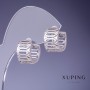 Обеци Xuping 14×9 мм родий