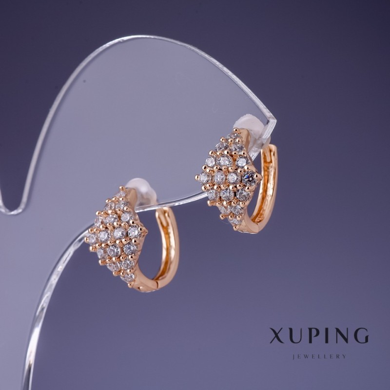 Обеци Xuping 13×10 мм «позлата 18К»