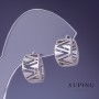 Обеци Xuping 12х10мм родий