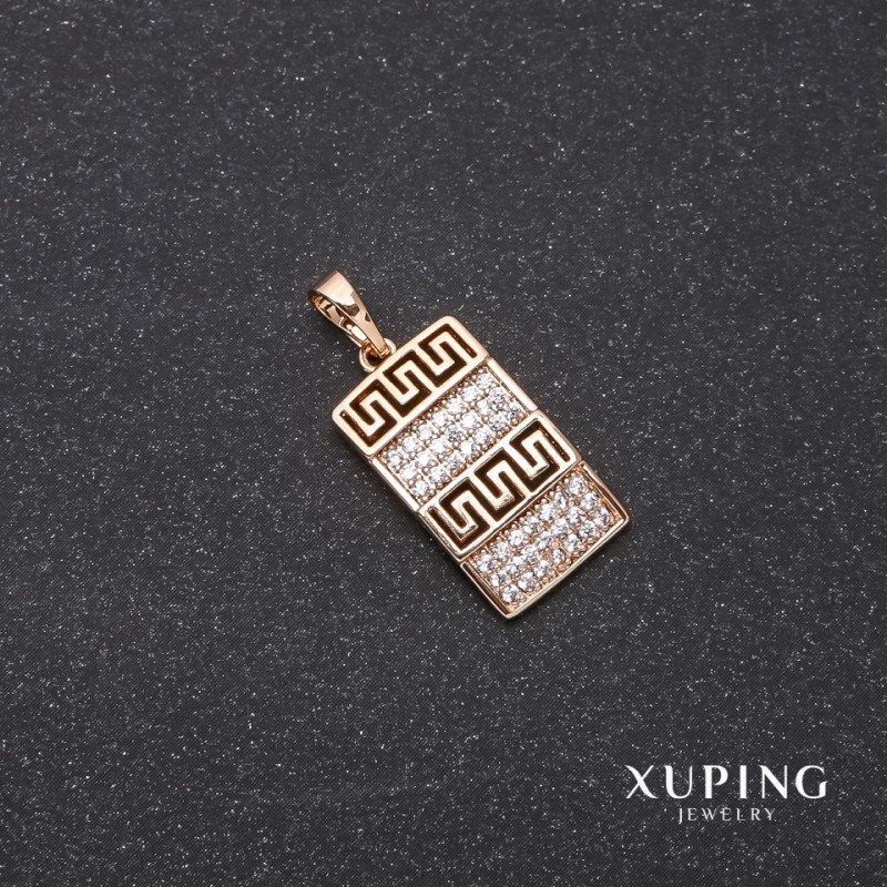 Кулон Xuping узор «Версаче» 11×19×26 мм позлатяване 18к