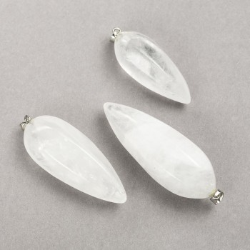 Висулка от естествен камък планински кристал 50×20 мм (±)