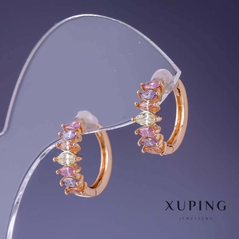 Обеци Xuping 15х5мм «позлата 18K»