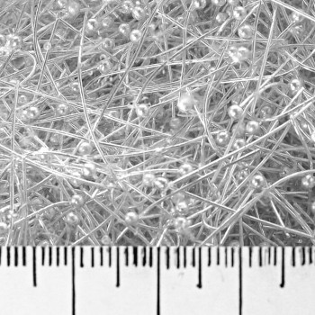 Фурнитура за пинове с главичка-топче от светъл метал, дължина 40 мм 390 г