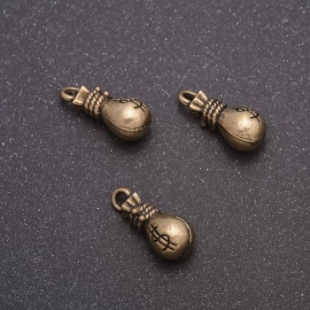 Висулка «мъничка торбичка с долари», диаметър 7×15 мм, диаметър in-1, 7 мм фас., 20 г ± 13 бр.