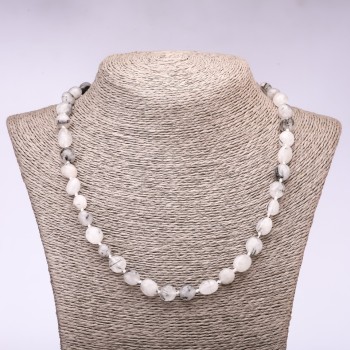 Намиство от рутилий кварц с галтуване, диаметър 6-8 мм, дължина 48 см