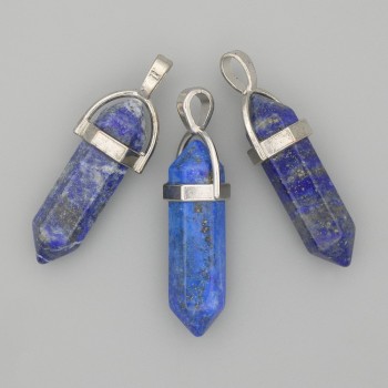 Висулка от лазурит, шестоъгълник, 4 см