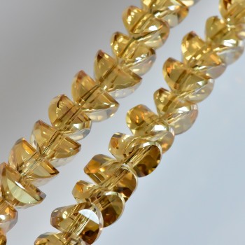 Кристални мъниста шампан 6×4 мм в стил «Сваровски»