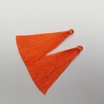 Заготовка за ръкоделие Четка «Оранжева», дължина 7 см, диаметър 7 мм, двойка