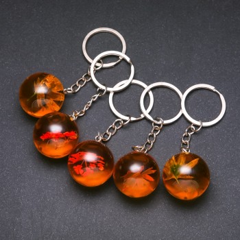 Ключодържател Цветя в смолата – асортимент, дължина 9 см (цена за 1 бр.)