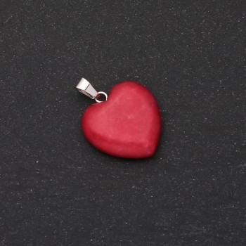 Кулон „Сърце“ от турмалин 28×19×19 мм (+-)