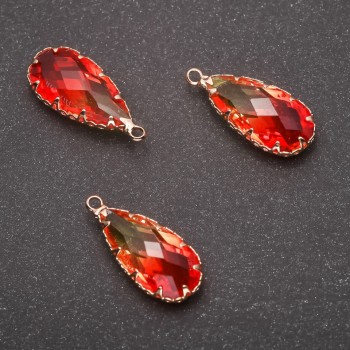 Висулка «Капка» жълто-оранжева 10×24 мм