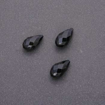 Висулка с мъниста от ахат, гранена капка 10×18 мм