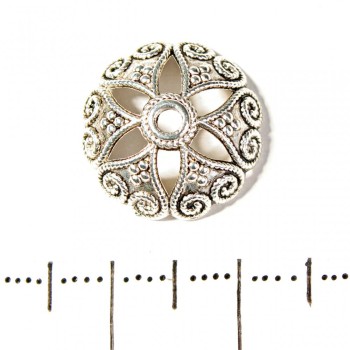 Капачка за мъниста, диаметър 15 мм, фас. 20 г. ±21 бр.