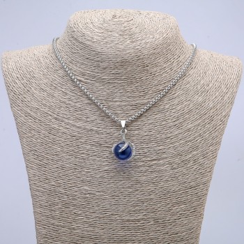 Кулон «Шар в лапа» 35×17 мм на синджир, дължина 70 см + - сребрист метал