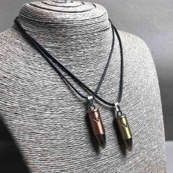 Парни медальони „Куля“ златист и бронзов метал 45×10 мм, дължина 45–50 см