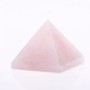 Пирамида сувенир от натурален камък — розов кварц, дължина 20 мм ±, ширина 30 мм ±
