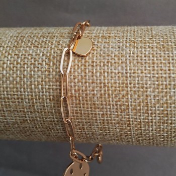 Гривна Xuping позлата 18K, дължина 17–19 см, дебелина 4 мм+