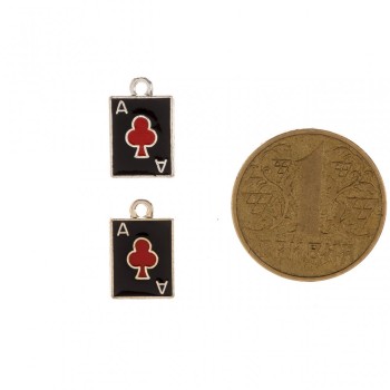 Фурнитура Висулка Кръстов туз фас. 5 бр