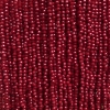 Намистини от чешки кристал на конец, тъмно червени матови гранован рондел, диаметър 3×2,5 мм + -, дължина 36 см +