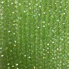 Намистини чешки кристал на конец светло зелени прозрачни с бензиново напыление, грановани рондели, диаметър 8х6,5 мм + -, дължина 40-4