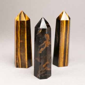 Сувенирен молив от натурален камък тигрово око – асортимент от размери (за 100 г.)