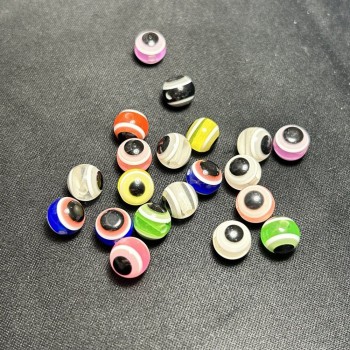 Асортимент от мъниста с диаметър 10 мм, фас. 50 бр., 30 г