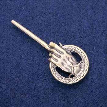 Брошка-кулон «Десницата на краля» 31х71мм, бронзов цвят на метала