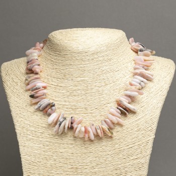 Колие от естествен опал късче "игла", диаметър 18×6 мм, дължина 45 см ±