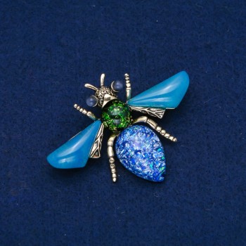 Брошка пеперуда златист метал 47х62мм +