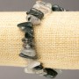 Гривна от естествени камъни рутилий кварц космат, игла на ластик d 11-19х2-8(±)мм, дължина 18 см