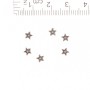 Фурнитура Мъниста Вмъкване Звезда, диаметър 1 мм 0,5 см фас. 20 г. + -200 бр