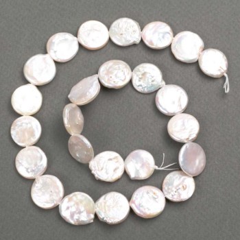 Барокови перли с оттенък „бензин“, диаметър 15–16 мм, дължина 40 см